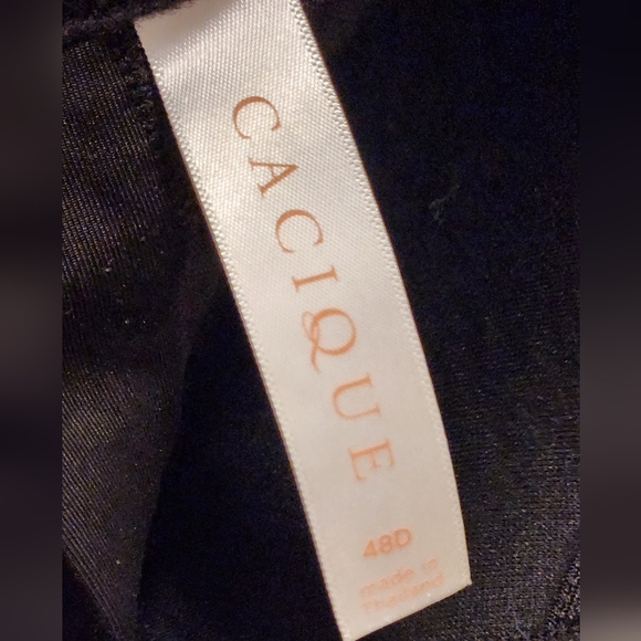 CACIQUE 48D BLACK Women's Intimate Bra - Picture 4 of 7